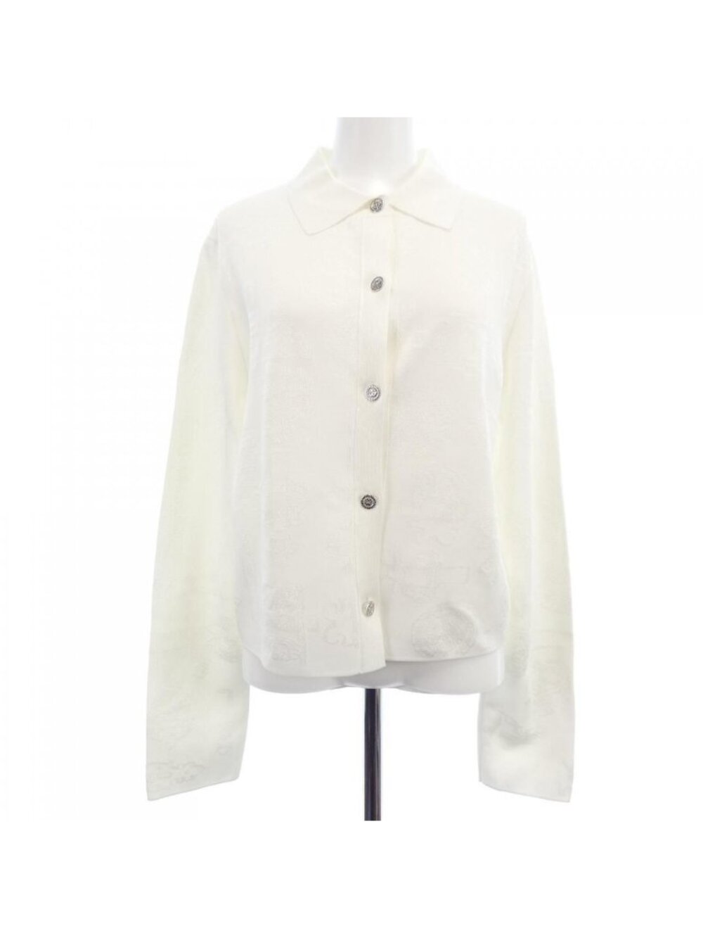 Hermes Cardigan White